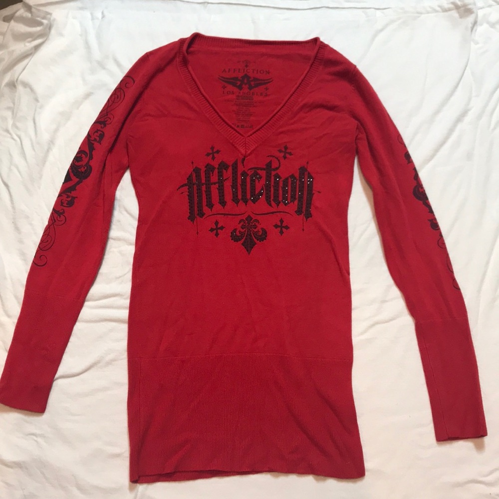 Affliction sweater tunic - Picture 1 of 6